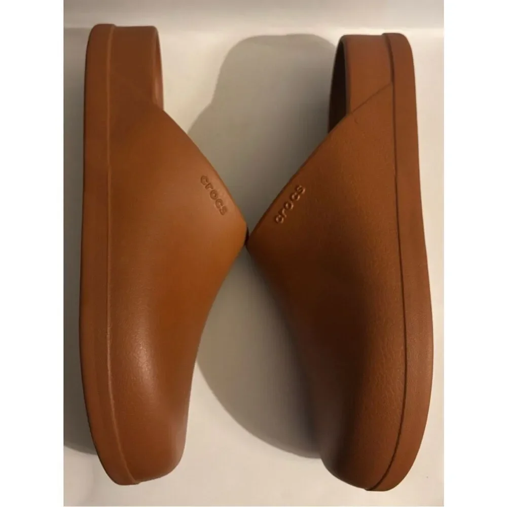 Crocs Dylan Clog Cognac Mules Size 13 ~ Pristine